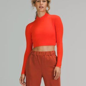 Lululemon LA Open Back Mock Neck Long-Sleeve